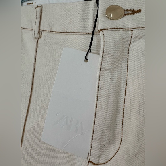 ZARA STITCHED BOOTCUT PANTS
Color: ECRU - Picture 6 of 13